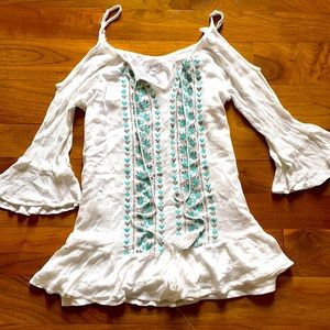 Embroidered Off-Shoulder Blouse